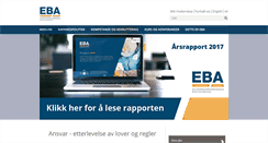 Desktop Screenshot of eba.no