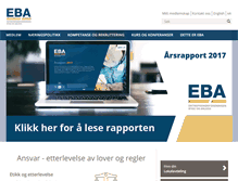 Tablet Screenshot of eba.no